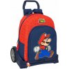 Školská taška na kolieskach Super Mario Trick Červená Tmavo modrá 32 x 42 x 15 cm