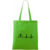 Cyklo ekg - bicykel - Taška bavlnená - 42 x 38 cm ( Apple Green )