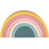 PETITE&MARS Hračka silikónová skladacia Rainbow Intense Ochre 12m+ 599819