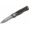 Böker Manufaktur Solingen 111054DAM Leopard-Damast II vreckový nôž 9,6 cm, damašek, drevo, hliník