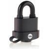 Zámok Yale Y220B/51/118/1, High Security, visiaci, laminovaná oceľ, čierny, 53 mm, 3 kľúče