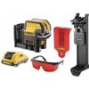 DeWALT DCE0825D1R křížový 5-ti bový laser s červeným paprskem 1 x 2,0 Ah 10,8 V