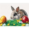 ZUTY Maľovanie podľa čísel KRÁLIK A VEĽKONOČNÉ VAJÍČKA Rámovanie bez rámu a bez vypnutia plátna Rozmer 80x100 cm