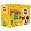 Pedigree Adult kura a zelenina & Hovadzie a zelenina & morka a mrkva 12 x 100 g