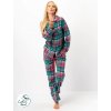 Dámske flanelové pyžamo Key LNS 419