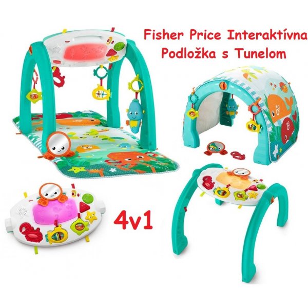 Fisher Price Interaktívna hracia deka podložka s tunelom 4v1 od 44,9 € -  Heureka.sk