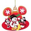 Disney Vianočná ozdoba Mickey a snehuliak