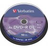 DVD+R VERBATIM DL 8,5GB 8X Dvojvrstvové 10ks/cake