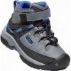 KEEN TARGHEE MID WP K steel grey/baleine blue US 10 / EU 28,0 / UK 9 / 17 cm; Šedá obuv