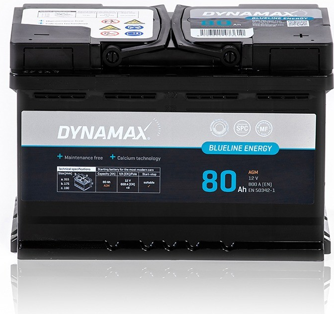 DYNAMAX ENERGY Blueline 80 AGM 12V 80Ah 800A