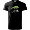 ChameleON_OFF (Hana-creative) - Klasické pánske tričko vyššej gramáže - 3XL ( Čierna )