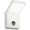 Exteriérové nástenné svietidlo Ideal lux 209852 STYLE AP1 SENSOR BIANCO 1xLED 5W/680lm 4000K biela IP54