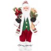 Dekorácia MagicHome Vianoce, Santa s lyžami, 80 cm