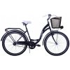 Retro bicykel KOZBIKE čierny s bielymi doplnkami