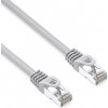 Sieťový LAN kabel S/FTP patchcord, Cat.6a, RJ45 samec - RJ45 samec, 15 m, dvojité tienenie, LSOH, šedý, 10 Gb/s, economy