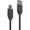 Lindy 36674 USB, USB 2.0 USB-A zástrčka, USB-B zástrčka, 3m, černý