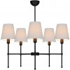 Belis Luster na tyči MADELA 5xE14/40W/230V biela/čierna 0150 + záruka 3 roky zadarmo