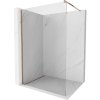 Mexen Kioto sprchová stena Walk-in 140 x 200 cm, transparentná 8 mm, ružové zlato - 800-140-101-60-00