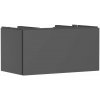 Hansgrohe Xilesa E skrinka 98x55x50 cm závesná kúpeľňová skrinka pod umývadlo sivá 54266760