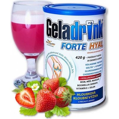 Geladrink Forte HYAL 420 g, Jahoda