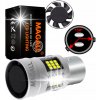LED ŽIAROVKA P21/4W BAZ15D 1157 MAGALL FAN-CAN BIELE CANBUS DRL PARKOVACIE SVETLÁ