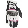 rukavice STELLA SMX-2 AIR CARBON, ALPINESTARS - Itálie, dámské (černé/bílé/fialové, vel. XS)
