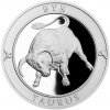 Česká mincovna Strieborná medaila Znamenie zverokruhu s venovaním Býk proof 20 g