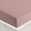Froté napínacie prestieradlo FR-024 Hnedoružové 140 x 200 - výška 20 cm