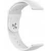 BStrap Silicone remienok na Garmin Vivoactive 4s, white SGA009C02