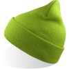 Atlantis Headwear Čepice Wind-S, pletená COT33022004299-lime green UNI Zelená lime