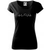 Labradorský retriever‎ EKG - Dámske tričko Pure - L ( Čierna )