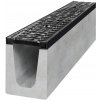 Bielbet B125 B125150X200 odvodňovací betónový žľab s liatinovou mrežou 1000 x 150 x 200 mm | cena za kus