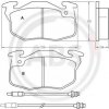 Sada brzdových platničiek kotúčovej brzdy A.B.S. 36766