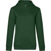 B&C Mikina B&C QUEEN Hooded s kapucí, dámská COT01W02Q54003-bottle gree L Zelená lahvově
