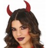 ČELENKA ROHY DIABLA DIABLICA DIABOL HALLOWEENSKY ROH ČERVENÉ DIAMANTY