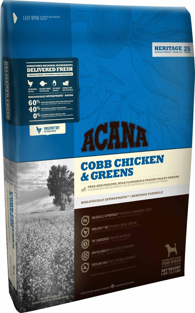 Acana Heritage Coob Chicken & Greens 17 Kg