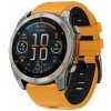 VSETKONAMOBIL 118643 SPORTY QuickFit Vymeniteľný silikónový remienok pre Garmin - šírka 26mm ORANGE-BLACK