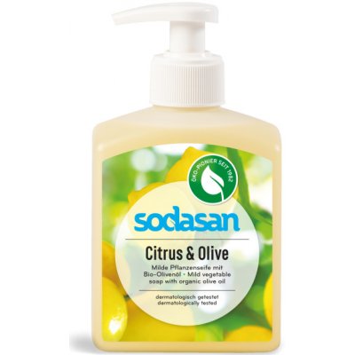 sodasan BIO tekuté mydlo na ruky Citrón a oliva - 0,3L