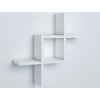 Nástenný regál/polica Geometry, biely