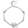 Brosway Nežný oceľový náramok Srdce s kryštálmi Chakra BHKB169