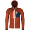 Ortovox Fleece Grid Hoody M clay orange L; Oranžová mikina