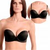 Podprsenka super push-up podprsenka zväčšujúca čiernu bardotku Lormar 65B