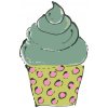 ZUTY Maľovanie podľa čísel - ZELENÝ CUPCAKE (HALEY BUSH) Rámovanie: vypnuté plátno na rám, Rozmer: 80x100 cm