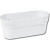 Nohel Garden Truhlík BELLA plastový biely - 30x12cm