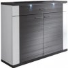 Decodom (5253672) Manhattan typ 53 Biela arctic / Grafit 5253672 - Komoda