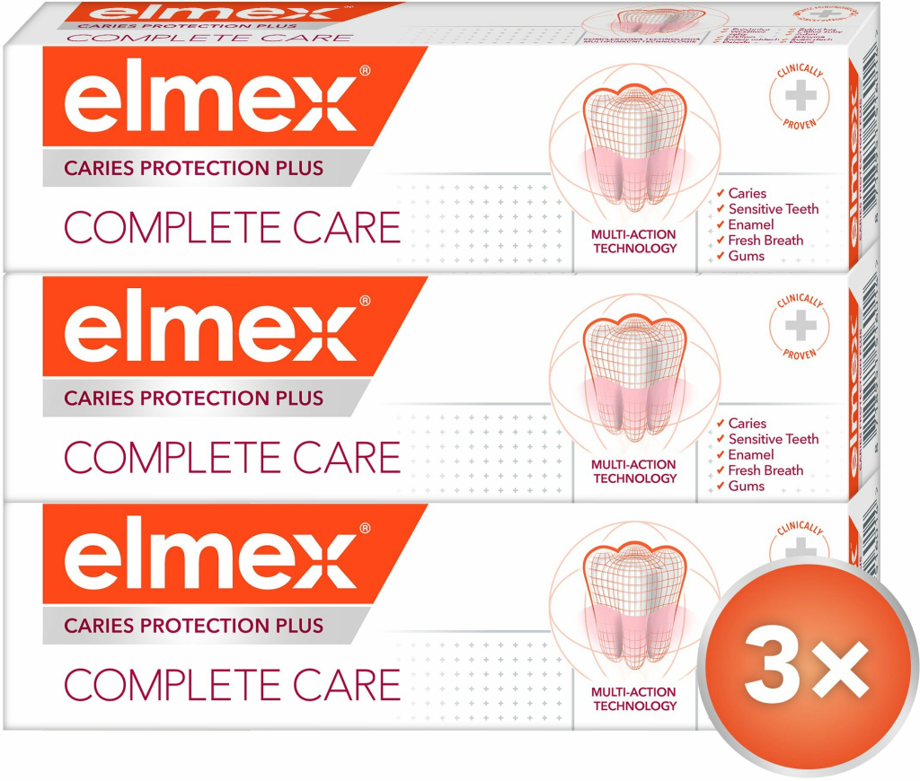Elmex Complete Care Caries Protection 3 x 75 ml