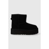 UGG Detské zimné semišové topánky KIDS CLASSIC MINI PLATFORM 1143700K čierna