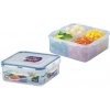 LOCK & LOCK Dóza na potraviny čtvercová s přihrádkou 15 × 155 × 60 mm, 870 ml