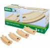 Brio Krátke zákruty 90 mm 4 ks