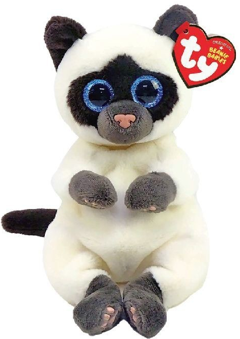 TY Beanie Baby Cuddly Toy Cat Miso 15 cm